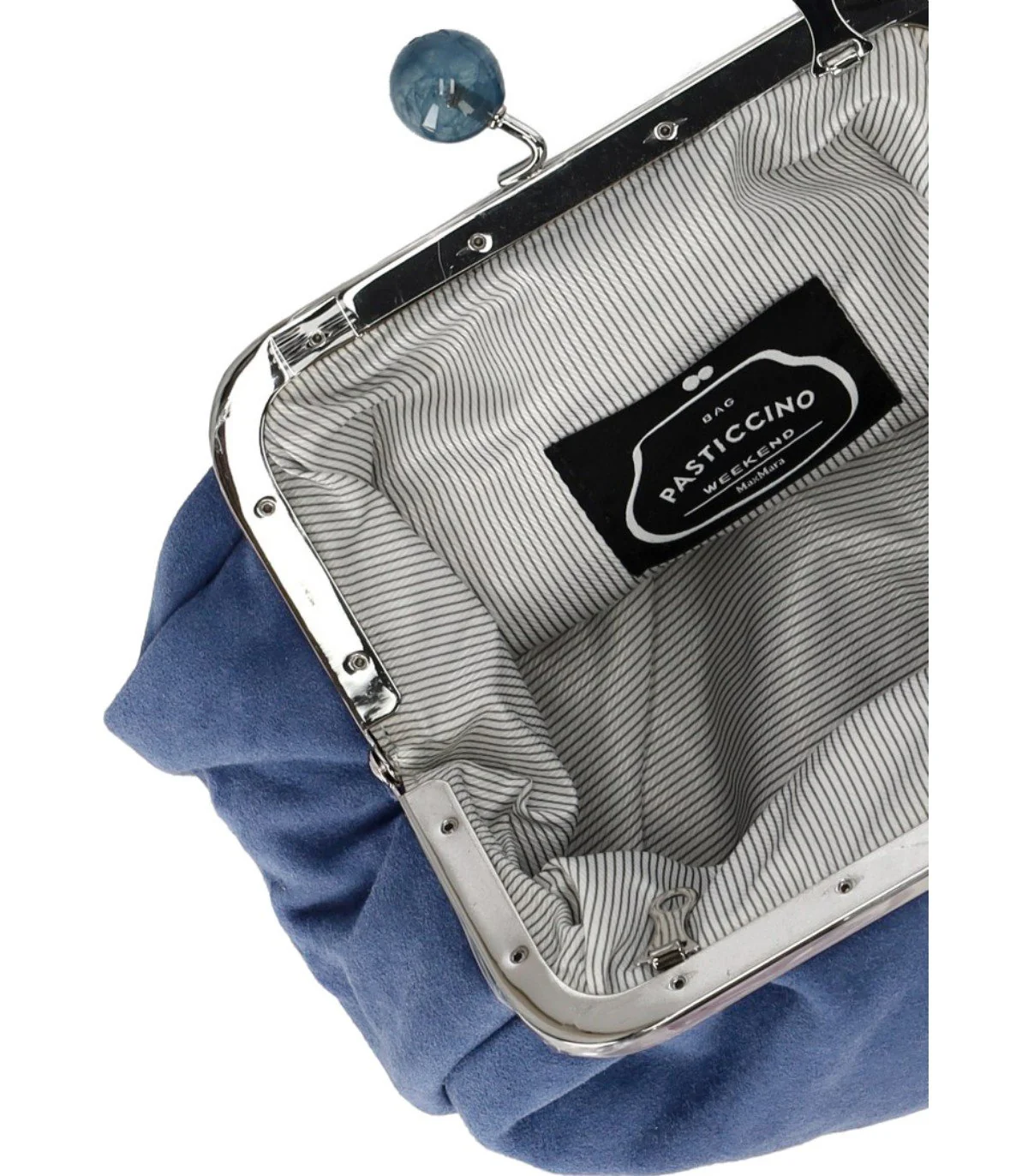 MAX MARA WEEKEND PASTICCINO VALOIS SMALL BLUE CLUTCH – Image 5