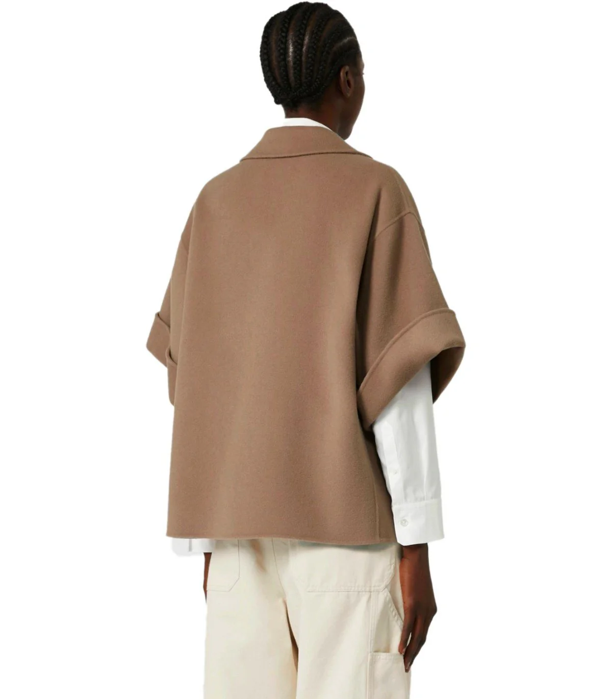 MAX MARA WEEKEND PERA BROWN SHORT COAT – Image 5