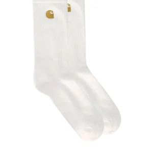 CARHARTT WIP CHASE WHITE SOCKS