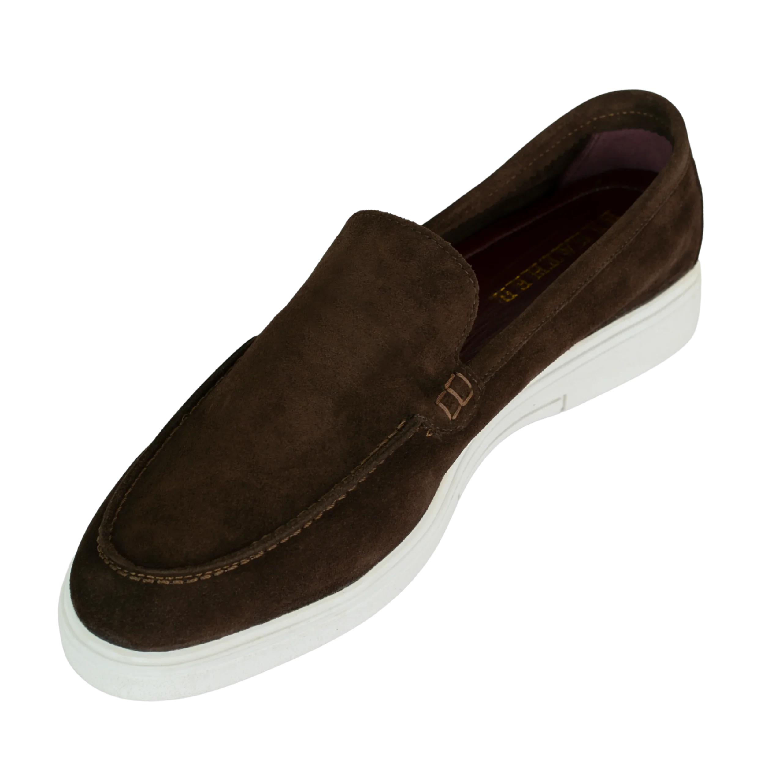 Preston: Mocassin Homme - Daim Marron – Image 6