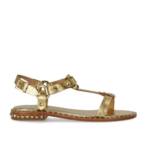 ASH PATSY GOLD FLAT SANDAL