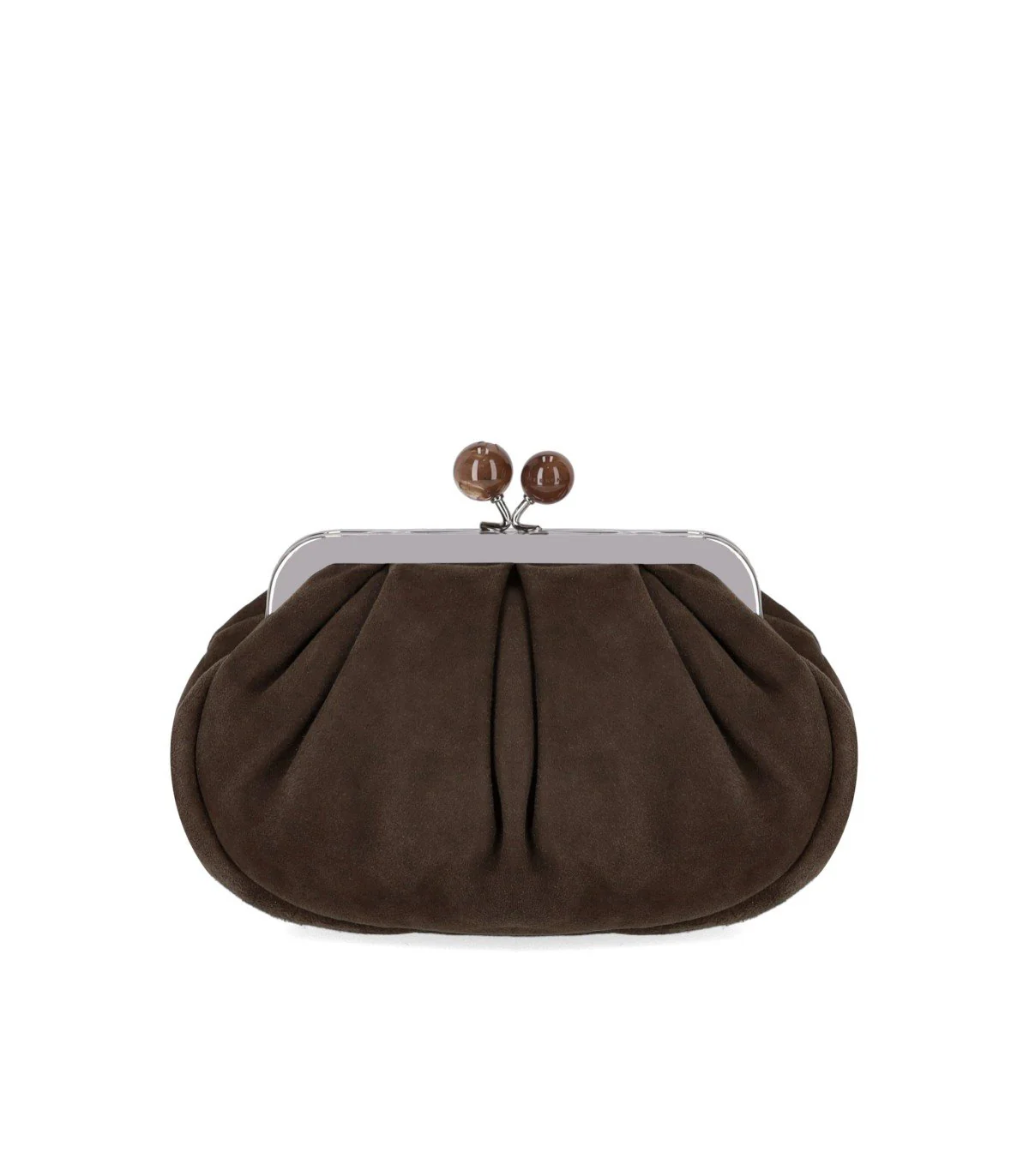 MAX MARA WEEKEND PASTICCINO VALOIS SMALL BROWN CLUTCH