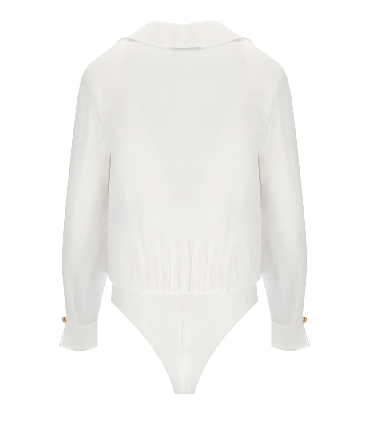 ELISABETTA FRANCHI IVORY BLOUSE-BODYSUIT – Image 7
