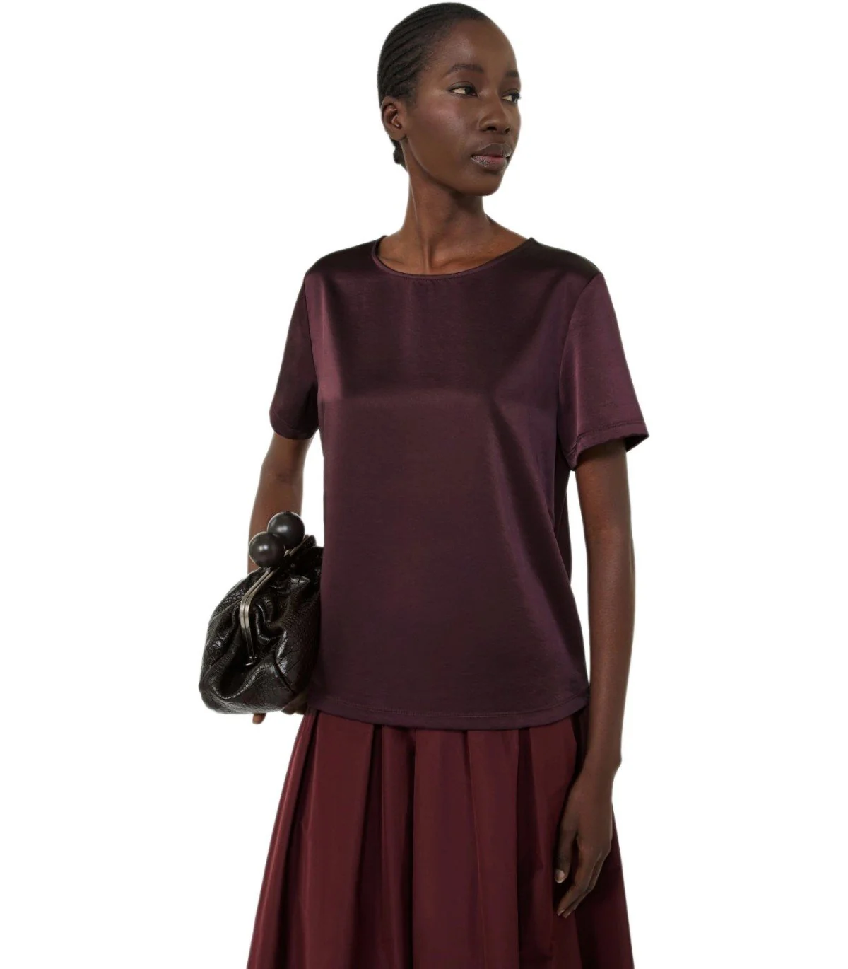 MAX MARA WEEKEND ZONA BURGUNDY BLOUSE – Image 5