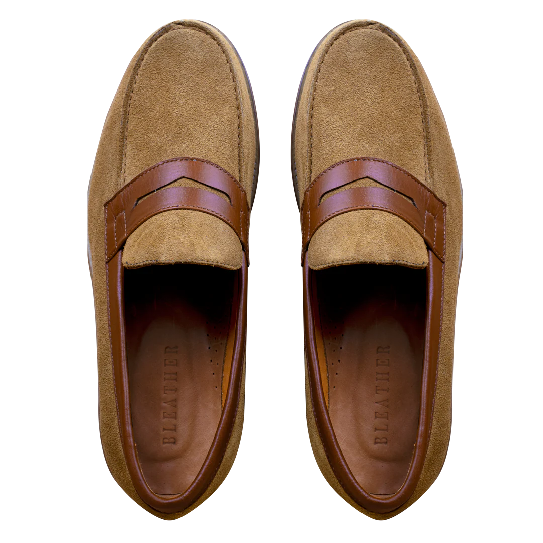 Beverley: Mocassin Homme - Daim Beige – Image 7