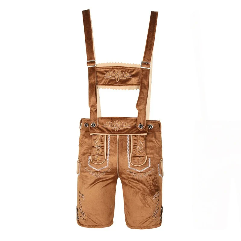 Lederhosen court pour hommes avec bretelles et chemise - Leander – Image 7
