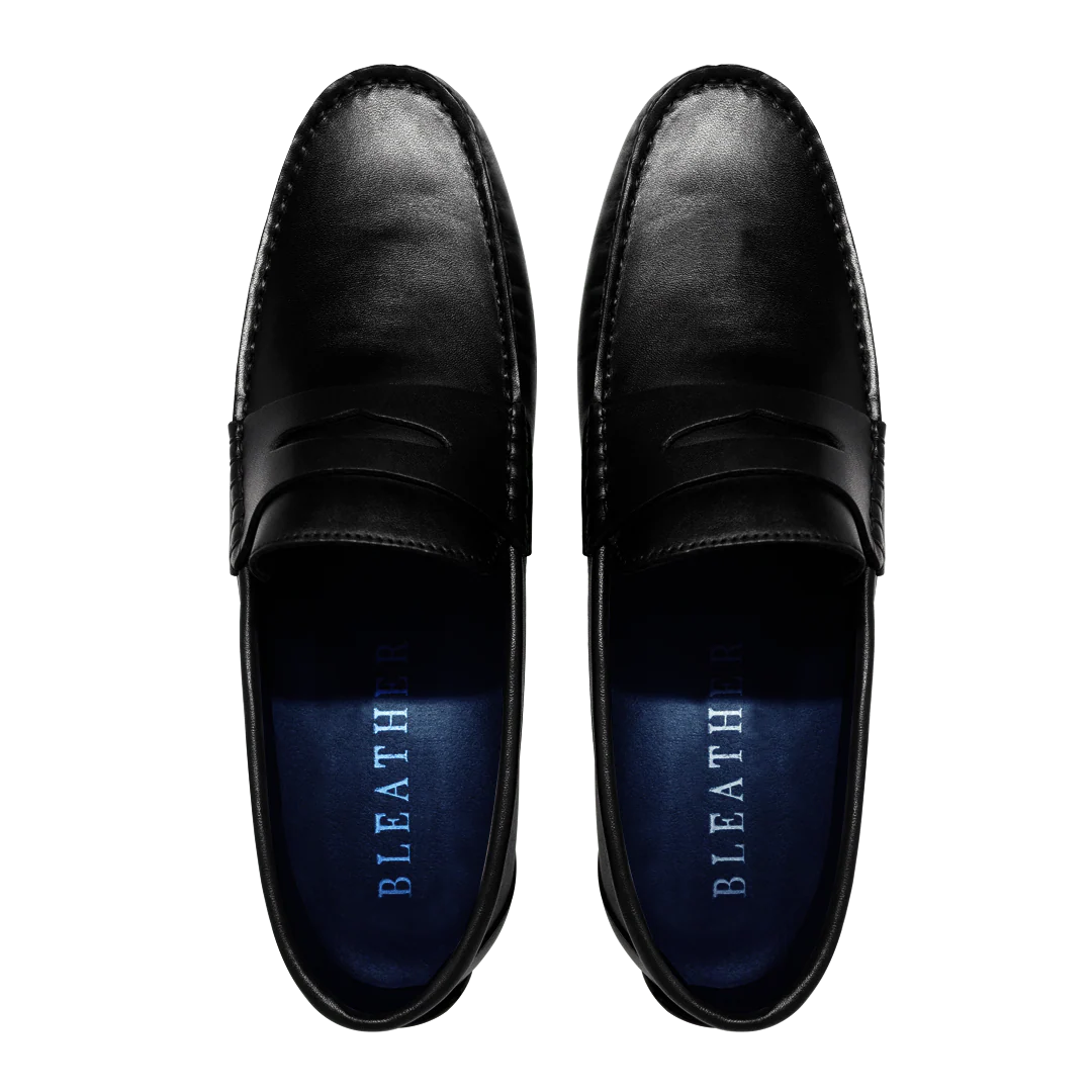 Barclay: Mocassin Homme- Cuir Noir – Image 7