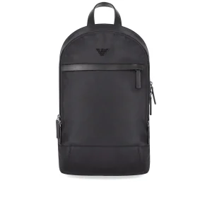 EMPORIO ARMANI BLACK BACKPACK