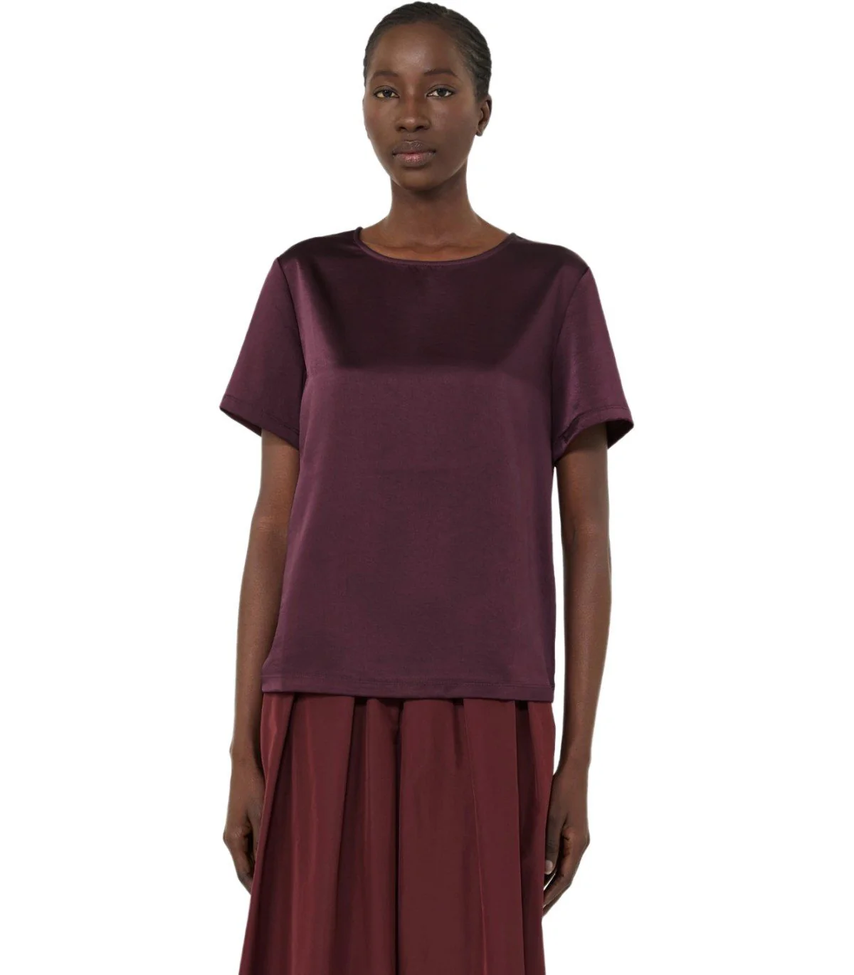 MAX MARA WEEKEND ZONA BURGUNDY BLOUSE – Image 4