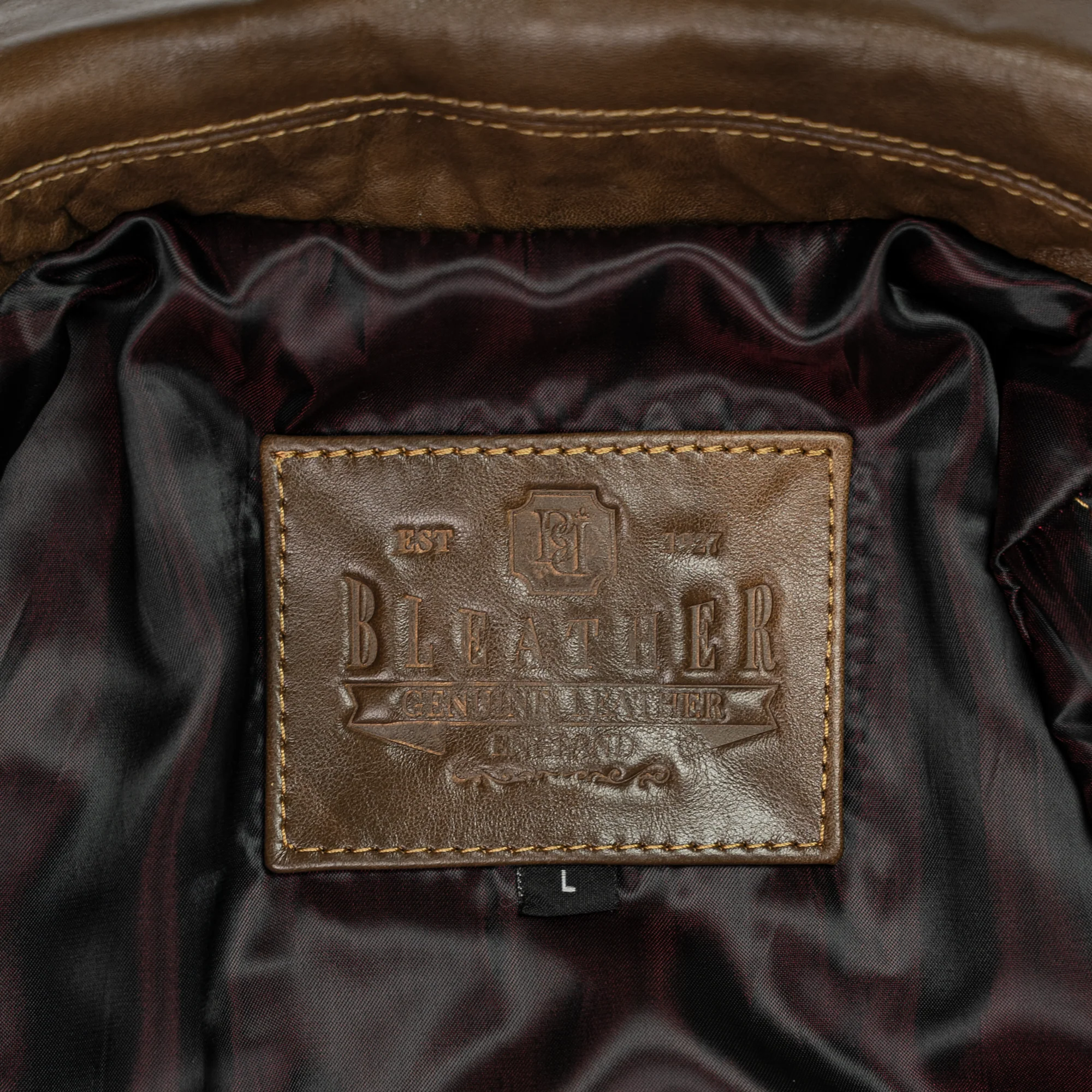 Heritage: Veste Hommes - Cuir Marron patiné – Image 7