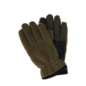 BARBOUR FILED FLEECE SAGE GREEN GLOVES