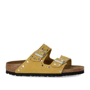 BIRKENSTOCK ARIZONA RIVET OCHRE SANDAL