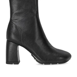 ASH ECLAT BLACK HEELED ANKLE BOOT