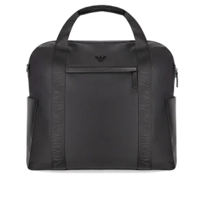 EMPORIO ARMANI NYLON BLACK DUFFLE BAG