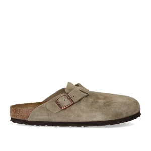 BIRKENSTOCK BOSTON SOFT FOOTBED TAUPE UNISEX CLOG