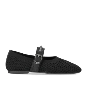 ASH BIJOUX BLACK BALLET FLAT