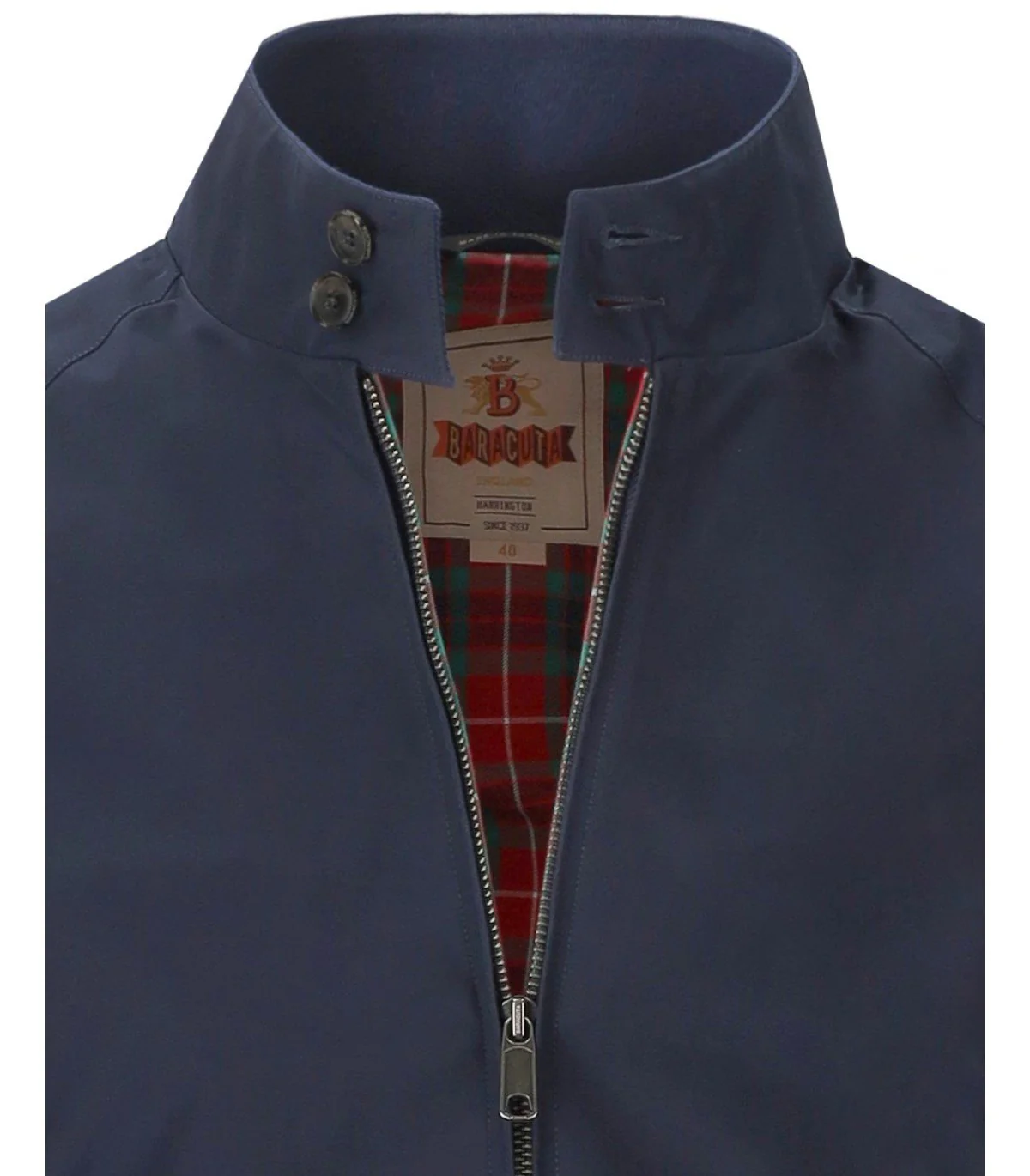 BARACUTA G9 HARRINGTON NAVY BLUE BOMBER JACKET – Image 7