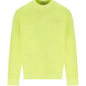 CARHARTT WIP DUSTER SCRIPT ARCTIC LIME SWEATSHIRT
