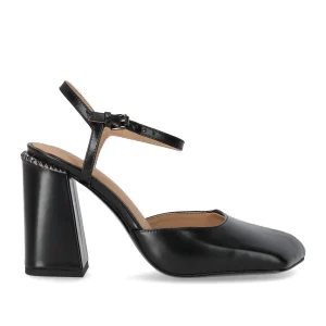 ASH ALLURE BLACK SLINGBACK PUMP