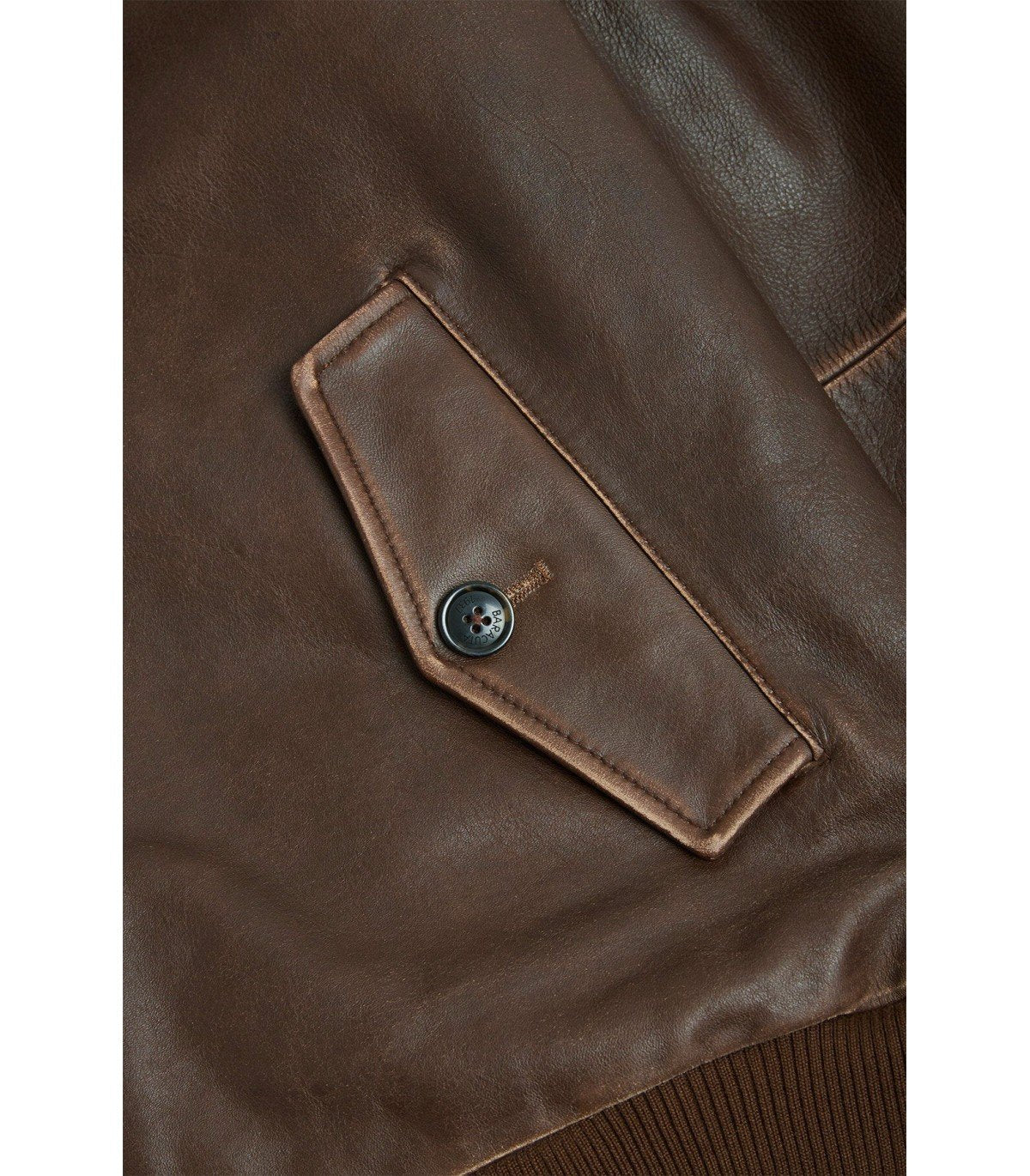 BARACUTA G9 LEATHER CHOCOLATE BOMBER JACKET – Image 8
