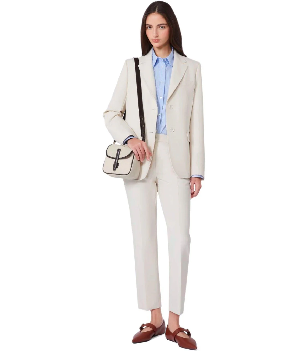 MAX MARA WEEKEND UVA IVORY SINGLE-BREASTED JACKET – Image 3