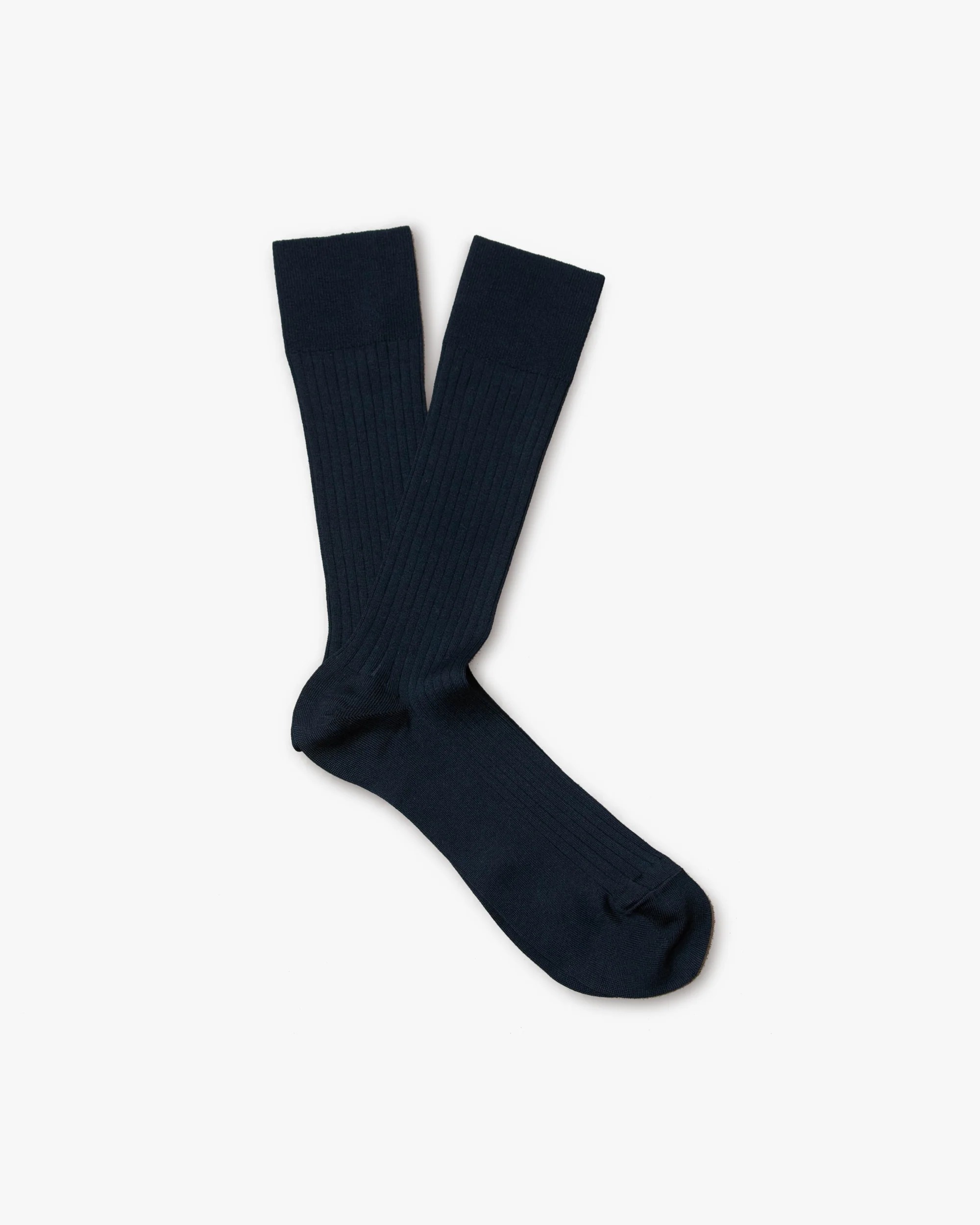 Axel – Cotton Socks – Navy – Image 2