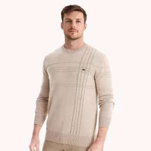 Pull Texturé à Col Ras du Cou pour Hommes
