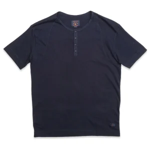 Blue de Gênes T-Shirt Grandad Blue