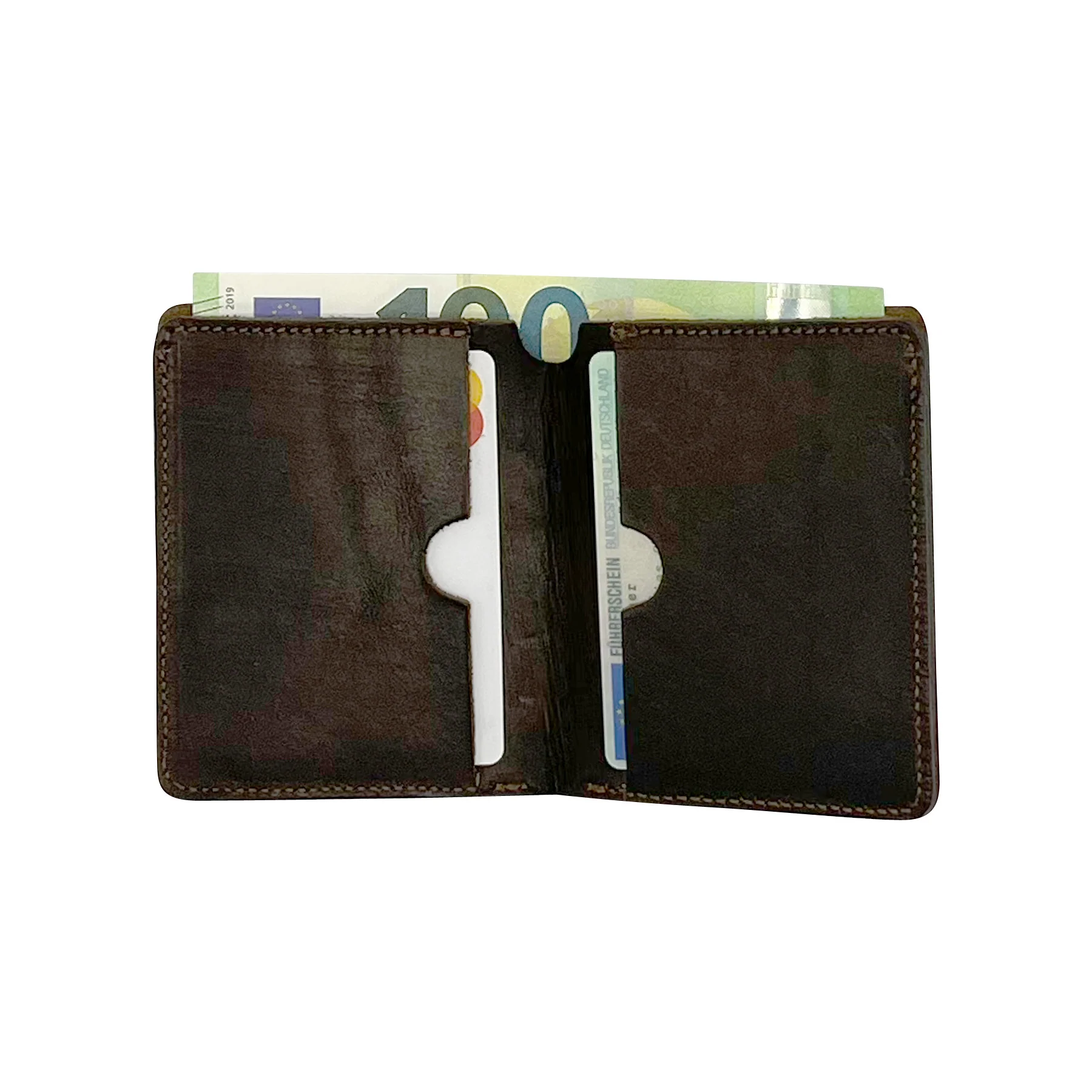 Thedi Leathers Portemonnaie Card Holder Brown – Image 3