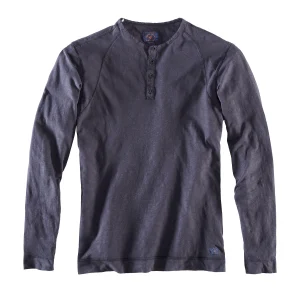 Blue de Gênes Langarmshirt Serafino Navy