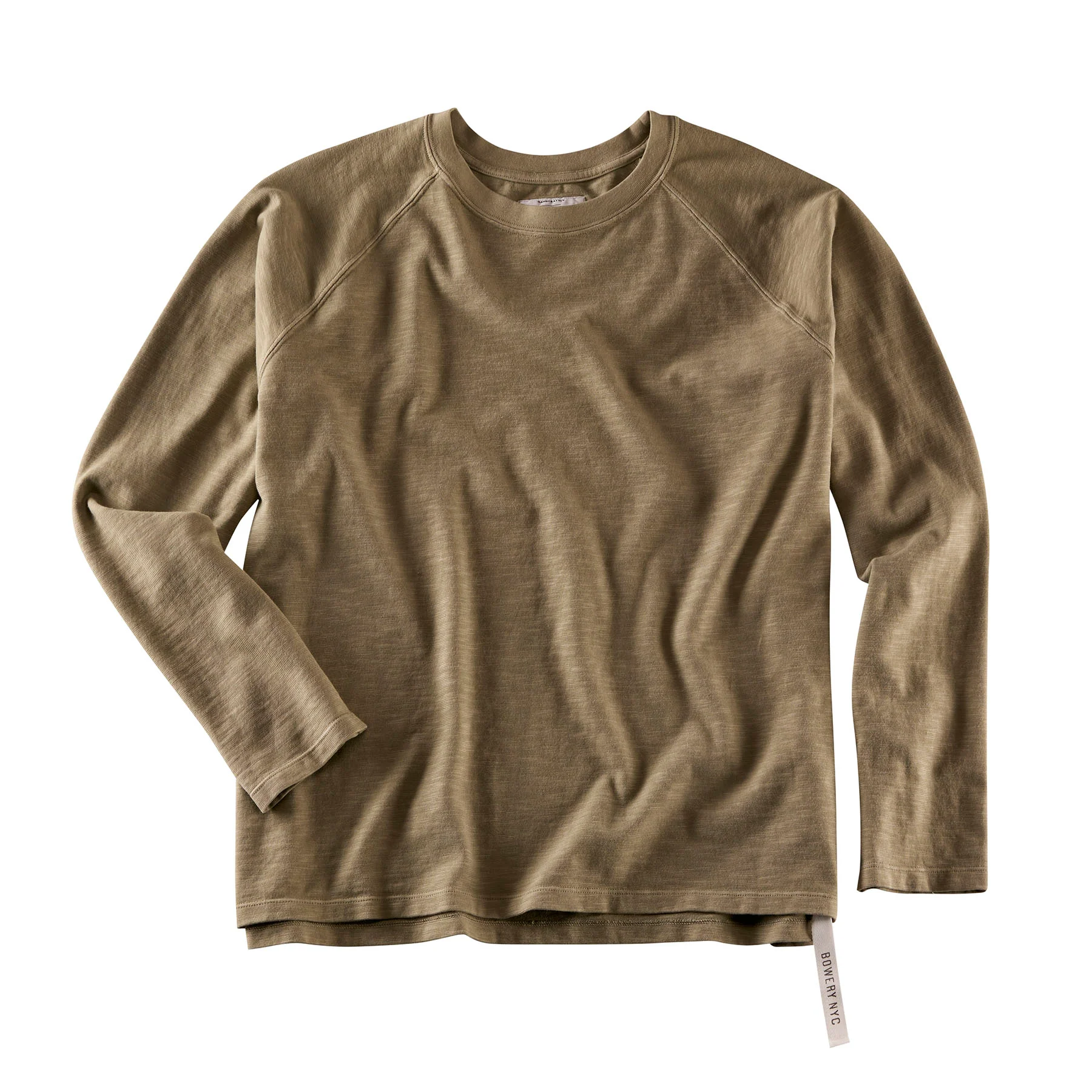 Bowery NYC Langarmshirt Essential Moss – Image 2