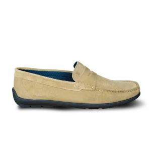 Denver: Mocassin Homme - Daim Beige