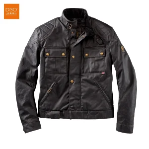 Belstaff PM Wachsjacke Brooklands Schwarz