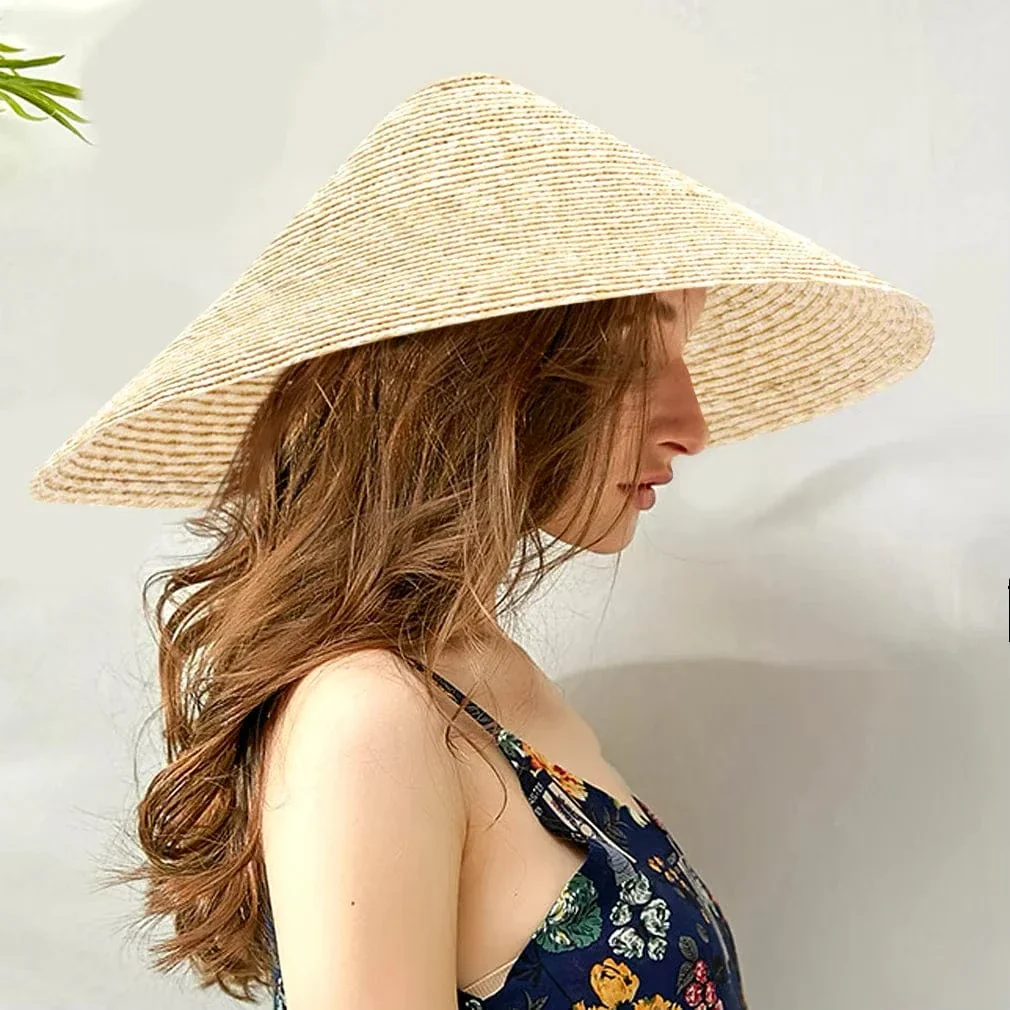Chapeau en paille japonais pour femme – Image 4