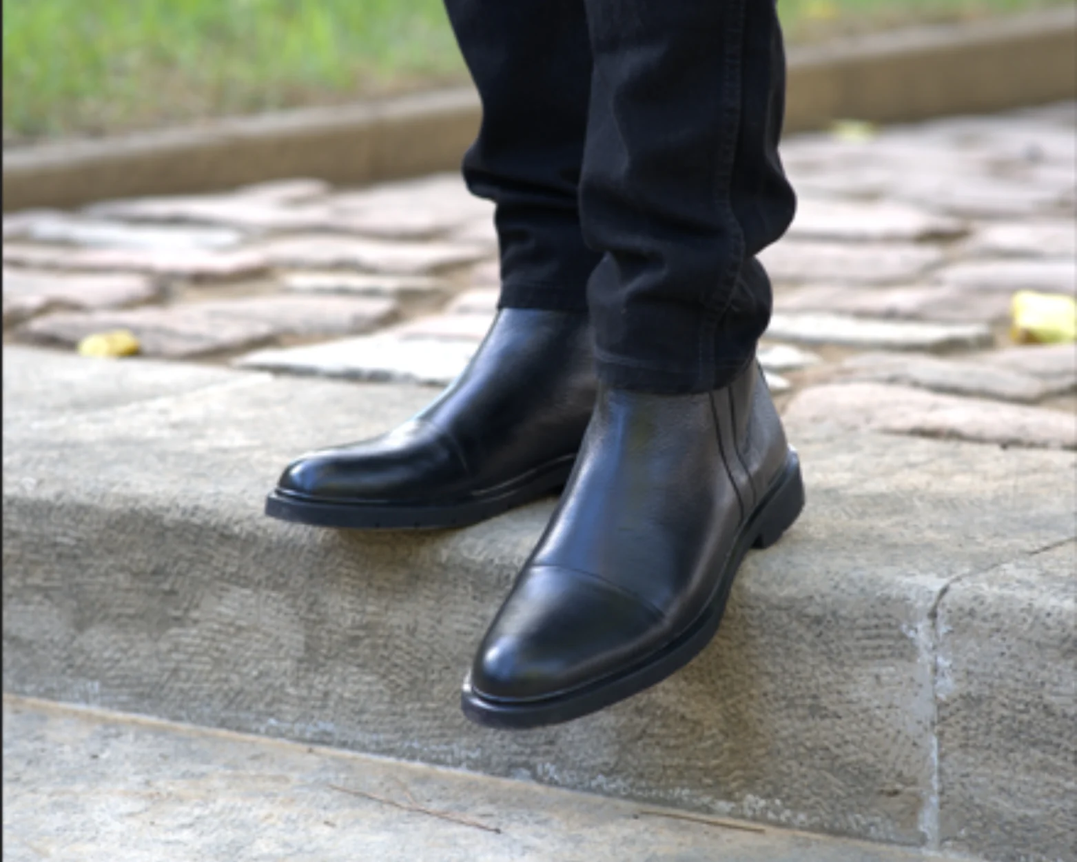 Castel: Demi Bottes Homme - Cuir Noir – Image 3