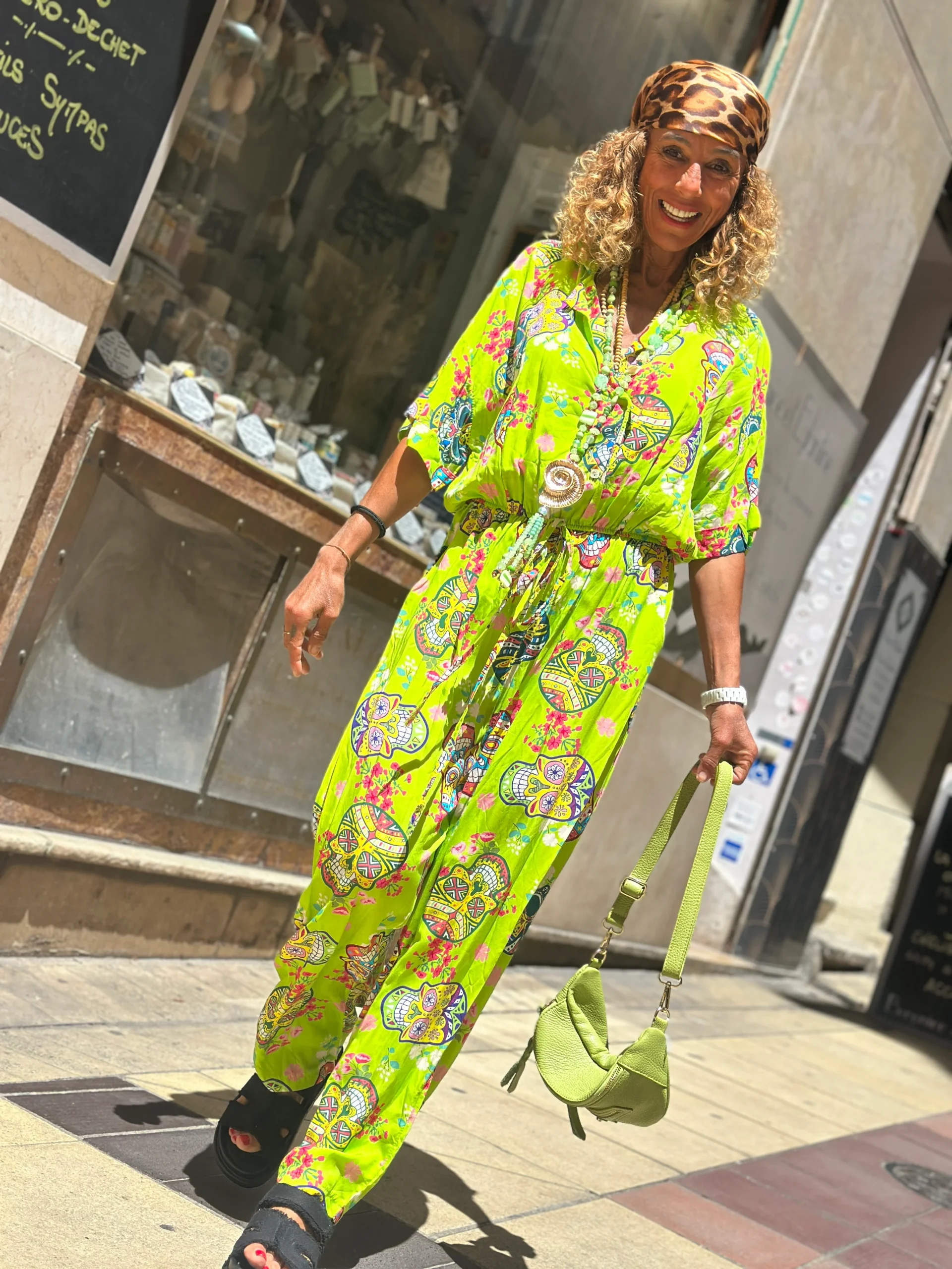 Combinaison vert ADELE