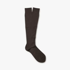 Gustav – Knee-High Merino Socks – Brown