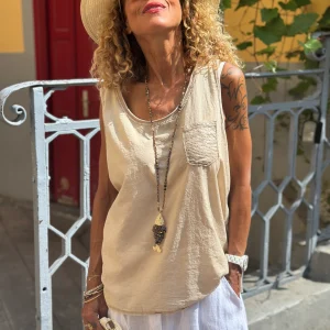 Débardeur camel NAYA