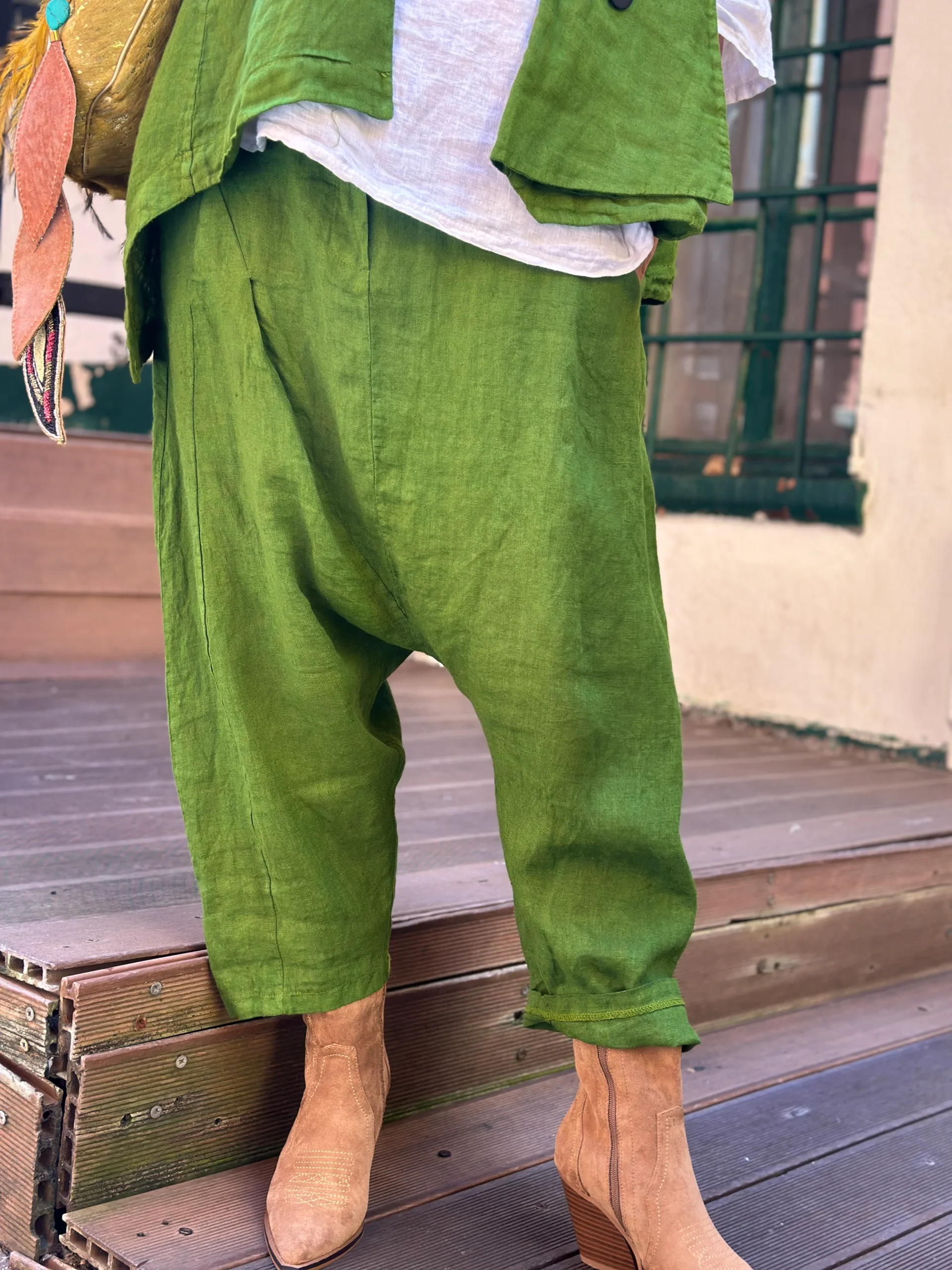 Sarouel vert olive LIVY – Image 2