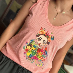 Débardeur orange MINI FRIDA