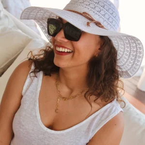 Chapeau blanc MARGUERITE