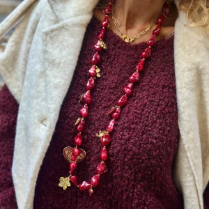 Collier bordeaux MALY