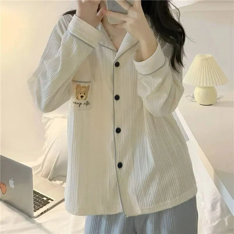 Jinbei femme blanc kawaii – Image 3