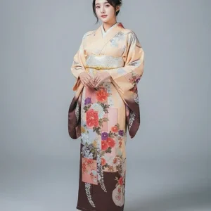 Kimono Furisode jaune