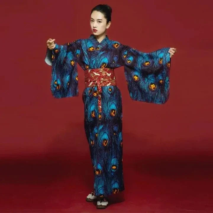 Kimono Komon bleu – Image 7