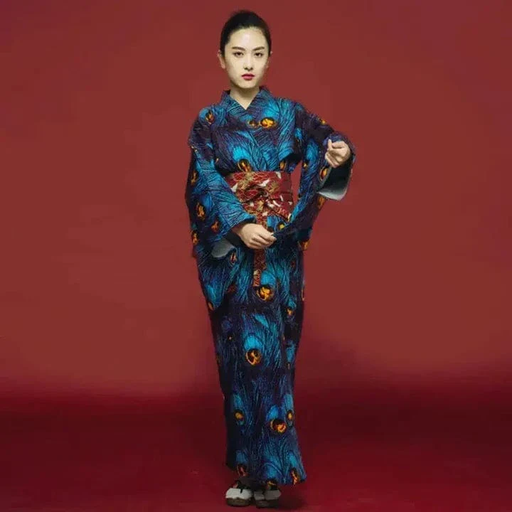 Kimono Komon bleu – Image 6