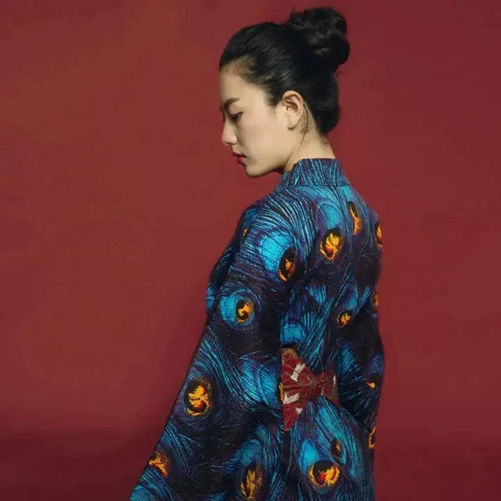 Kimono Komon bleu – Image 3