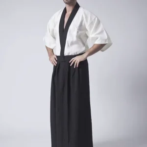 Kimono traditionnel samouraï beige