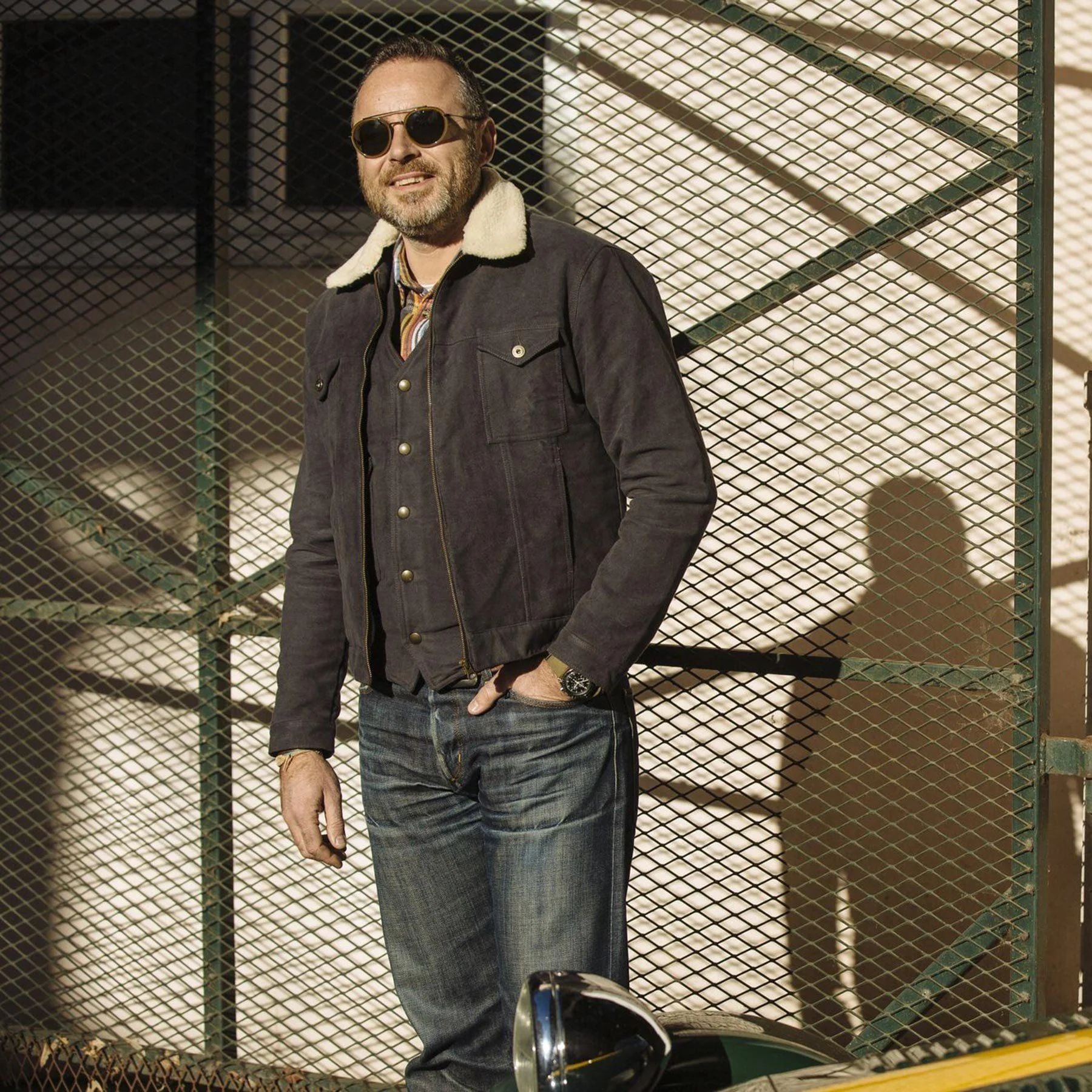 Kytone Kyne Moleskin Jacke Grau – Image 3