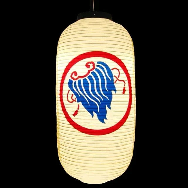 Lanterne japonaise blanche en papier PVC